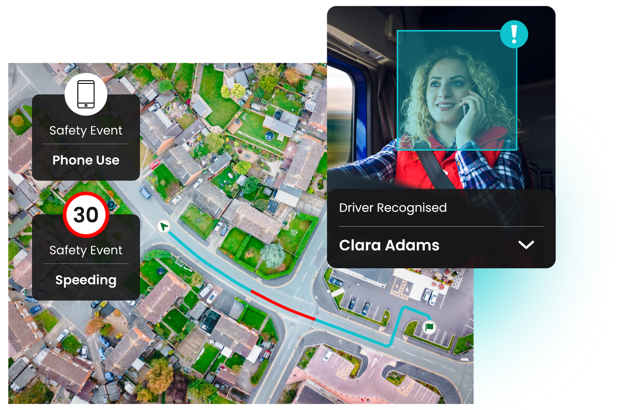 AI-powered fleet camera system by Fleet Focus monitoring driver behaviour in real time.