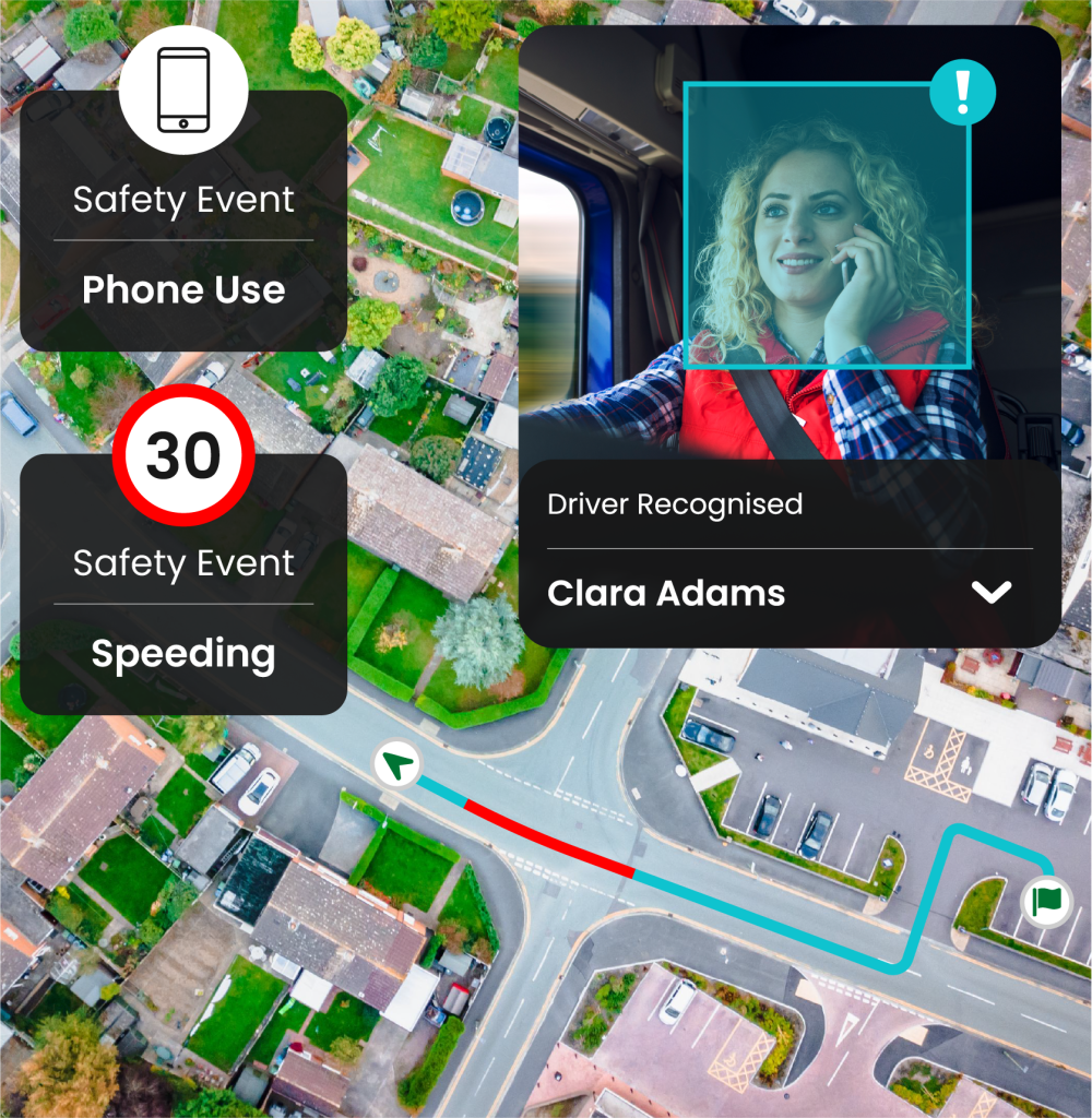 AI-powered fleet camera system by Fleet Focus monitoring driver behaviour in real time.